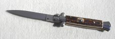 NEW FRANK BELTRAME 9" GENUINE EUROPEAN STAG ITALIAN STILETTO