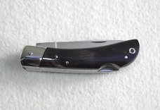 NOS FIRST RUN ITALIAN AKC AUTO SPEED HUNTER 3 BLADE BRAZILIAN HORN WITH ORIGINAL SHEATH