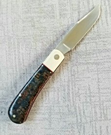 K'roo Custom Lanny clip,4" clsd Blanket micarta scales and.ivory micarta bolsters ..filework..Rwl34 K'roo Custom Lanny clip,4" clsd Blanket micarta scales and.ivory micarta bolsters ..filework..Rwl34