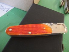 Case XX SlimLock Tangerine Bone Pattern # 6173L BG-42 Case XX SlimLock Tangerine Bone Pattern # 6173L BG-42