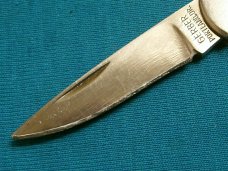 VINTAGE GERBER SILVER KNIGHT SAKAI JAPAN LOCKBACK FOLDING HUNTER GENTLEMANS POCKET KNIFE KNIVES OLD