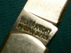VINTAGE GERBER SILVER KNIGHT SAKAI JAPAN LOCKBACK FOLDING HUNTER GENTLEMANS POCKET KNIFE KNIVES OLD