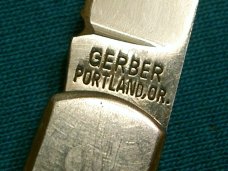 VINTAGE GERBER SILVER KNIGHT SAKAI JAPAN LOCKBACK FOLDING HUNTER GENTLEMANS POCKET KNIFE KNIVES OLD