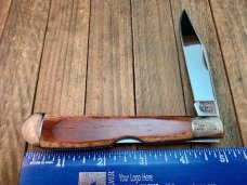 Kabar Lockback Trapper Smooth Brown Bone Engraved Bolsters. KS Kabar Lockback Trapper Smooth Brown Bone Engraved Bolsters. KS