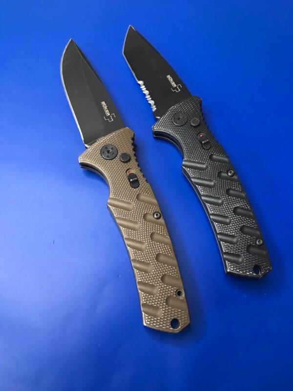 Lot of 2 Boker Plus Strike Automatic Knives Lot of 2 Boker Plus Strike Automatic Knives