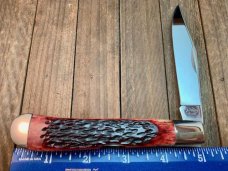 Kabar Lockback Trapper Jigged Red Bone. KS Kabar Lockback Trapper Jigged Red Bone. KS