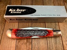 Kabar Lockback Trapper Jigged Red Bone. KS Kabar Lockback Trapper Jigged Red Bone. KS