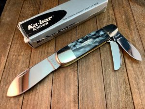 Kabar Elephant Toe Nail Whittler Black Pearl Acrylic 1991.  KS 