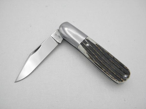 Queen Cutlery #60 Barlow Winterbottom bone: 3 1/2 closed, circa 1955 - 1957, Queen STEEL tang stamp Queen Cutlery #60 Barlow Winterbottom bone: 3 1/2 closed, circa 1955 - 1957, Queen STEEL tang stamp