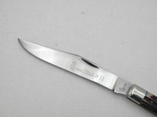 Queen Cutlery #11 Slim Trapper Burnt Orange imitation Winterbottom bone: 4 1/8” Queen Cutlery #11 Slim Trapper Burnt Orange imitation Winterbottom bone: 4 1/8”