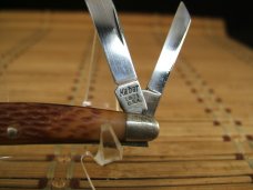 KABAR 1071 USA 1980'S VINTAGE TRIPLE BLADE STOCKMAN  HIGH CARBON STEEL FOLDING UNUSED POCKET KNIFE