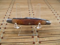 KABAR 1071 USA 1980'S VINTAGE TRIPLE BLADE STOCKMAN  HIGH CARBON STEEL FOLDING UNUSED POCKET KNIFE