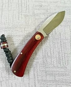 Jeffrey Mitchell Nessie Custom..3 5/8"..CPM-154..Burgundy Westinghouse..copper shield & Pivot collar Jeffrey Mitchell Nessie Custom..3 5/8"..CPM-154..Burgundy Westinghouse..copper shield & Pivot collar