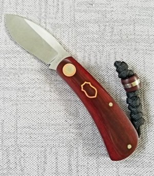 Jeffrey Mitchell Nessie Custom..3 5/8"..CPM-154..Burgundy Westinghouse..copper shield & Pivot collar