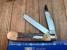 Kabar Limited Edition Trapper Triplets Pearl, Stag, Bone 1982. KS Kabar Limited Edition Trapper Triplets Pearl, Stag, Bone 1982. KS