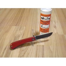 Great Eastern Farm Field Bull Nose Red Linen Micarta