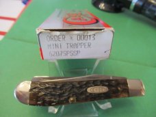 Case XX 1993 Brown Bone Mini Trapper Pattern # 6207 SS Case XX 1993 Brown Bone Mini Trapper Pattern # 6207 SS
