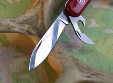 Wenger Delemont  Rare CLIP Secondary Blade Two Layered red Swiss Army Knife (retired), Used