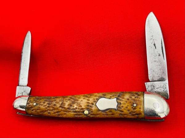 Vintage H. BOKER & CO SOLINGEN 2-Blade Slim Serpentine Pen Folding Pocket Knife c.1869-1944 Bone Vintage H. BOKER & CO SOLINGEN 2-Blade Slim Serpentine Pen Folding Pocket Knife c.1869-1944 Bone
