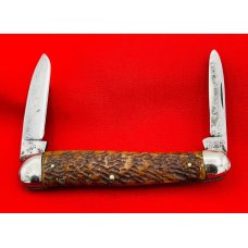 Vintage H. BOKER & CO SOLINGEN 2-Blade Slim Serpentine Pen Folding Pocket Knife c.1869-1944 Bone Vintage H. BOKER & CO SOLINGEN 2-Blade Slim Serpentine Pen Folding Pocket Knife c.1869-1944 Bone