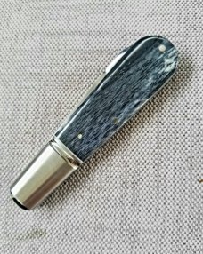 Michael du Plessis Giraffe bone Barlow..3.75".N690.white liners.spacers..fluted bolsters.coa/pouch Michael du Plessis Giraffe bone Barlow..3.75".N690.white liners.spacers..fluted bolsters.coa/pouch