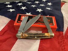 Vintage J A Henckels 3 Blade Stockman Pocket Knife (HK-2-S) with Super Stag Handles -NOS w/ Box Vintage J A Henckels 3 Blade Stockman Pocket Knife (HK-2-S) with Super Stag Handles -NOS w/ Box