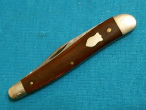 VINTAGE 1953-54 SCHRADE WALDEN USA 725 WHARNCLIFFE PROPWOOD FOLDING POCKET PEN KNIFE KNIVES OLD