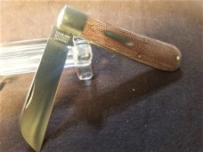GREAT EASTERN GEC TIDIOUTE NATURAL MICARTA RAM FOOT KNIFE RARE 1 OF 579 MIT #933119