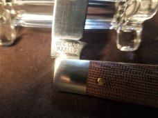 GREAT EASTERN GEC TIDIOUTE NATURAL MICARTA RAM FOOT KNIFE RARE 1 OF 579 MIT #933119