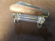 GREAT EASTERN GEC TIDIOUTE NATURAL MICARTA RAM FOOT KNIFE RARE 1 OF 579 MIT #933119