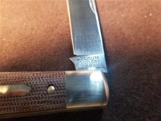 GREAT EASTERN GEC TIDIOUTE NATURAL MICARTA RAM FOOT KNIFE RARE 1 OF 579 MIT #933119