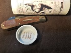 GREAT EASTERN GEC TIDIOUTE NATURAL MICARTA RAM FOOT KNIFE RARE 1 OF 579 MIT #933119
