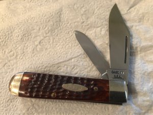 Case XX U.S. A. 6231 1/2 9 dot red bone 