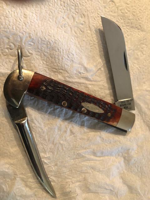 Case XX Stainless U.S.A. 6246 R 9 dot red bone Case XX Stainless U.S.A. 6246 R 9 dot red bone