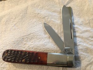 Case xx U.S.A. 6205 R 9 dot red bone