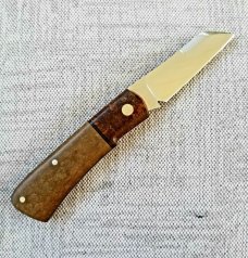 Birdvis Hitchcock...Westy Rag Micarta Bolsters and Richlite scales..Cpm154..3 5/8"..dob 12/2020..New Birdvis Hitchcock...Westy Rag Micarta Bolsters and Richlite scales..Cpm154..3 5/8"..dob 12/2020..New
