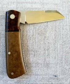 Birdvis Hitchcock...Westy Rag Micarta Bolsters and Richlite scales..Cpm154..3 5/8"..dob 12/2020..New Birdvis Hitchcock...Westy Rag Micarta Bolsters and Richlite scales..Cpm154..3 5/8"..dob 12/2020..New
