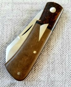 Birdvis Hitchcock...Westy Rag Micarta Bolsters and Richlite scales..Cpm154..3 5/8"..dob 12/2020..New Birdvis Hitchcock...Westy Rag Micarta Bolsters and Richlite scales..Cpm154..3 5/8"..dob 12/2020..New