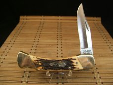 SCHRADE UNCLE HENRY LB8 PAPA BEAR USA MADE LARGE VINTAGE LOCK BACK  LIGHT USE POCKET KNIFE & SHEATH