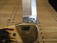 SCHRADE UNCLE HENRY LB8 PAPA BEAR USA MADE LARGE VINTAGE LOCK BACK  LIGHT USE POCKET KNIFE & SHEATH