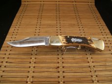 SCHRADE UNCLE HENRY LB8 PAPA BEAR USA MADE LARGE VINTAGE LOCK BACK  LIGHT USE POCKET KNIFE & SHEATH