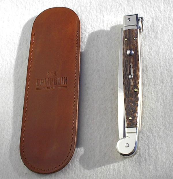 NEW 2021 ITALIAN AGA CAMPOLIN 12" SICILIANO GENUINE STAG 4 MILLIMETER BLADE, NICKEL SILVER BOLSTERS