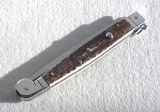 NEW 2021 ITALIAN AGA CAMPOLIN 12" SICILIANO GENUINE STAG 4 MILLIMETER BLADE, NICKEL SILVER BOLSTERS