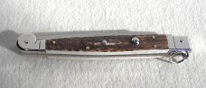 NEW 2021 ITALIAN AGA CAMPOLIN 12" SICILIANO GENUINE STAG 4 MILLIMETER BLADE, NICKEL SILVER BOLSTERS