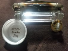 Great Eastern 681221 STAG White Owl Notrhfield UN-X-LD GEC Knife New in Tube with Pin NICE!!! NIT
