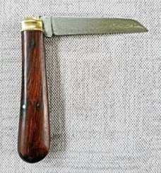 Sheffield Lambsfoot...4" closed...carbon steel and cocobolo scales..refurbished pre 1905...video 
