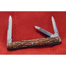 OLD VINTAGE I*XL GEORGE WOSTENHOLM SHEFFIELD ENGLAND WHITTLER GENUINE OLD STAG 1800'S