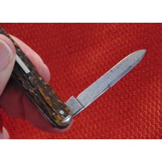 OLD VINTAGE I*XL GEORGE WOSTENHOLM SHEFFIELD ENGLAND WHITTLER GENUINE OLD STAG 1800'S
