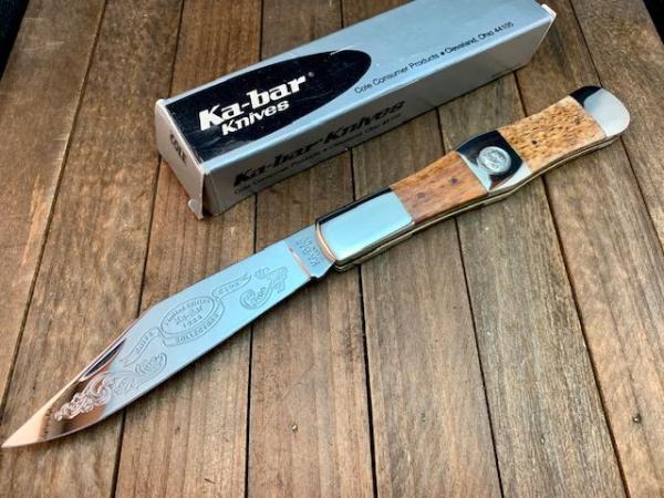 Ka-Bar Hunter Smooth Brown Bone 1984, KS Ka-Bar Hunter Smooth Brown Bone 1984, KS