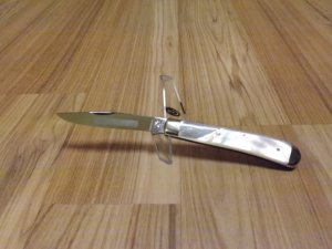Vintage German Eye Mother of Pearl Trapper